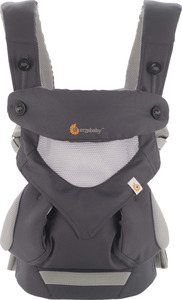 Ergobaby Babytrage "360"- Cool Air Mesh, Carbon Grey