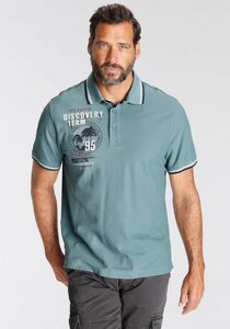 Man's World Poloshirt Mit Print an der Schulter