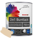 Bild 1 von toom 2in1 Buntlack 'Sonnenstrahl' hellelfenbein glänzend 750 ml