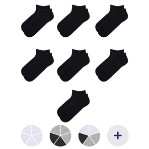 UP2FASHION Damen oder Herren Sneaker-Socken, 7 Paar