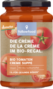 followfood Bio Tomaten Creme Suppe mit Bio Süßkartoffel, 380 ml