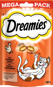 Dreamies Portionsbeutel Megapack mit leckerem Huhn, 180 g