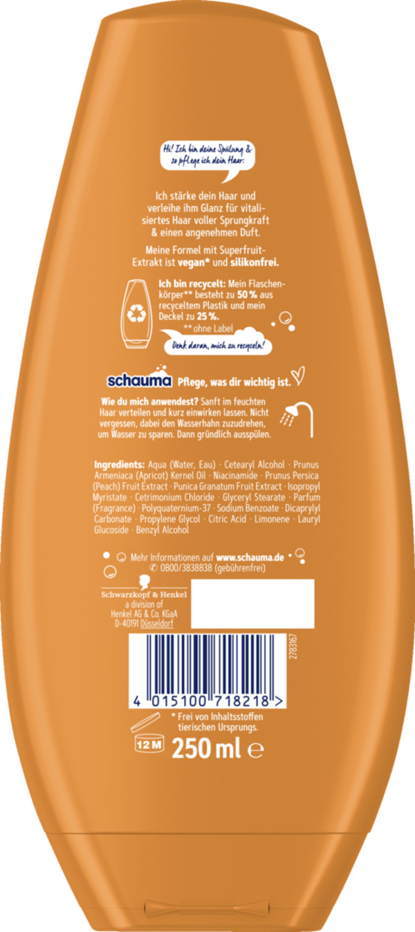 Bild 2 von Schauma Superfruit & Glanz Spülung, 250 ml