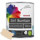 Bild 1 von toom 2in1 Buntlack 'Sonnenstrahl' hellelfenbein seidenmatt 750 ml