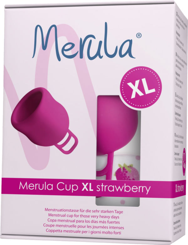 Bild 1 von Merula Cup XL strawberry Menstruationstasse