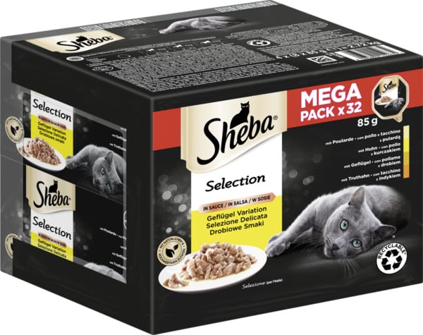 Bild 1 von Sheba Selection in Sauce Geflügel Variation Megapack, 2.720 g