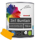 Bild 1 von toom 2in1 Buntlack 'Sonnenblume' orangegelb seidenmatt 750 ml