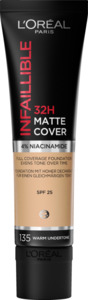 L’Oréal Paris Infaillible 32H Matte Cover 135 Warm Undertone, 30 ml