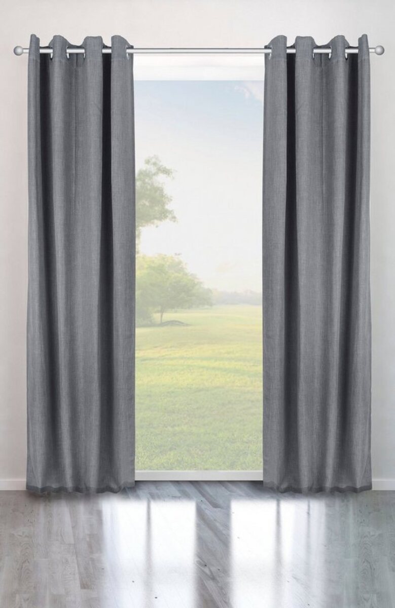 Bild 1 von Verdunkelungsvorhang Bela, Bruno Banani, Ösen (1 St), verdunkelnd, blickdicht, meliert, verschiedene Größen