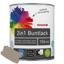 Bild 1 von toom 2in1 Buntlack 'Treibholz' hellbraun seidenmatt 750 ml