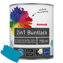 Bild 1 von toom 2in1 Buntlack 'Aquamarine' lichtblau glänzend 750 ml