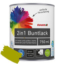 Bild 1 von toom 2in1 Buntlack 'Frühlingswiese' limettengrün seidenmatt 750 ml