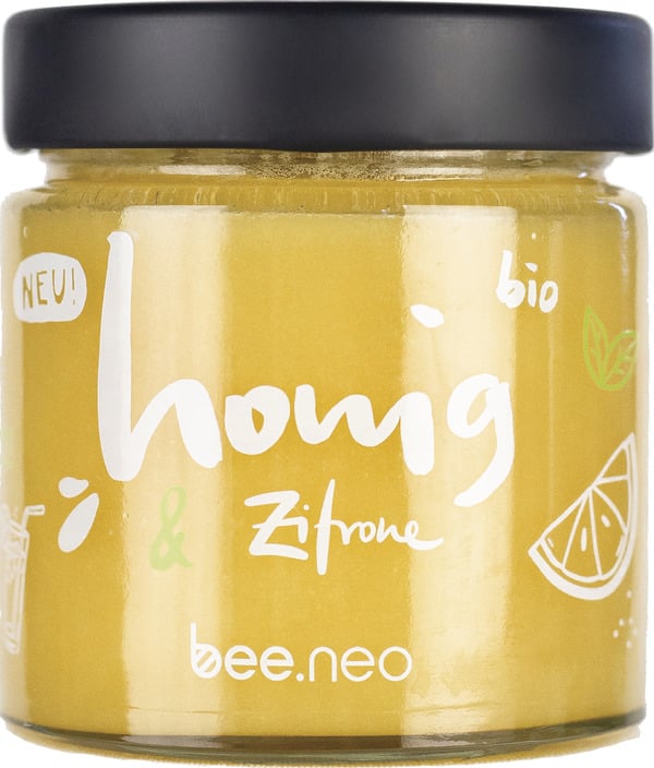 Bild 1 von bee.neo Bio Honig & Zitrone, 230 g