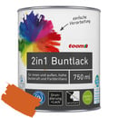 Bild 1 von toom 2in1 Buntlack 'Feuerglut' orange seidenmatt 750 ml