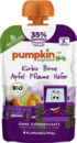 Bild 1 von Pumpkin Organics Bio Quetschie mit Kürbis, Birne, Apfel, Pflaume & Hafer, 100 g