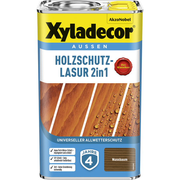 Bild 1 von Xyladecor 2in1 Holzschutzlasur nussbaumfarben 2,5 l