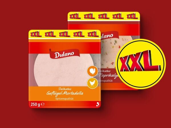 Bild 1 von Dulano Geflügel Brühwurst XXL,  250 g