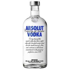 Absolut, Stolichnaya,
Danzka oder Koskenkorva Vodka