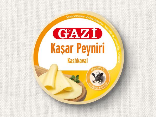 Bild 1 von Gazi Kaşar Peyniri Schnittkäse,  400 g