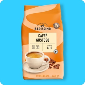BARISSIMO Caffè Gustoso oder Espresso Classico, Ganze Bohnen