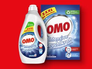 Omo Vollwaschmittel XXXL 100/85 Wäschen,  5 l
