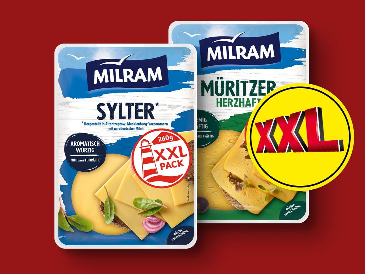 Bild 1 von Milram Scheibenkäse XXL,  260 g