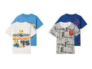 Kinder T-Shirts, 2 Stück, aus reiner Baumwolle