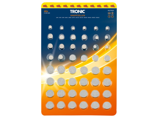 Bild 1 von TRONIC® Knopfzellen, 48 Stück