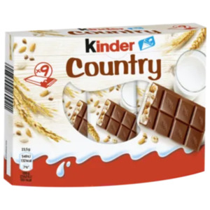 Kinder Country 9er, Kinder Bueno 6er oder Duplo Chocnut 5er