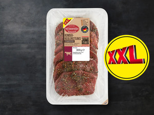 Metzgerfrisch Rinder-Keulensteaks XXL,  800 g