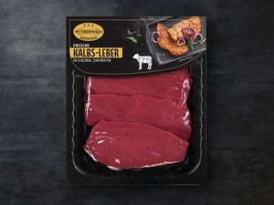 Metzgerfrisch Premium Frische Kalbs-Leber,  400 g