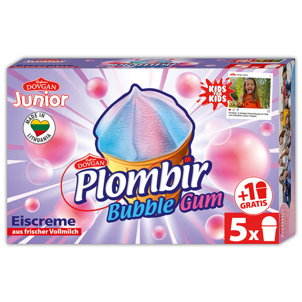 Bild 1 von Dovgan Junior Plombir Bubble Gum Eis