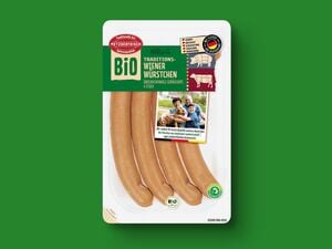 Metzgerfrisch Bio Traditions-Wiener Würstchen,  200 g