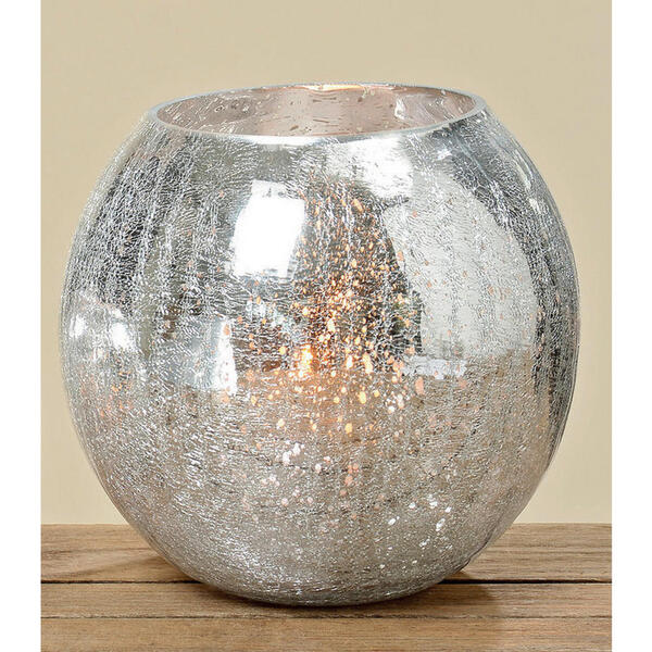 Bild 1 von Windlicht Crackle silber ø ca. 22cm