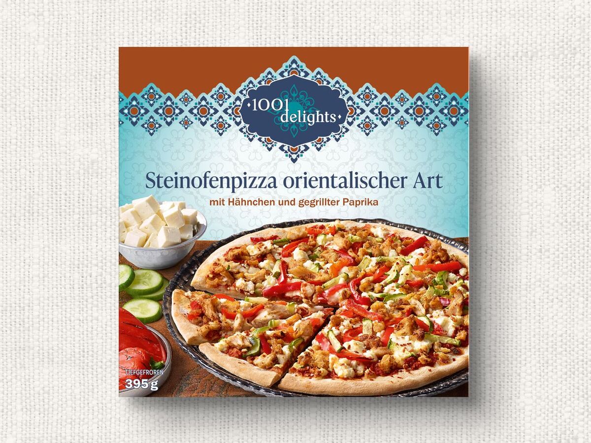 Bild 1 von 1001 delights Steinofenpizza orientalischer Art,  395 g