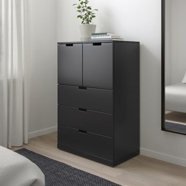 Bild 2 von NORDLI  Kommode mit 5 Schubladen, anthrazit 80x122 cm