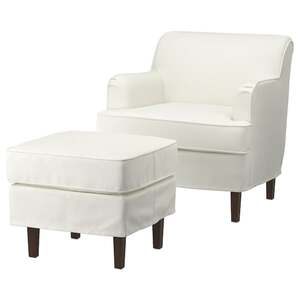 ROCKSJÖN  Sessel mit Hocker