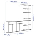Bild 3 von VIHALS  Aufbewahrungskombi, weiß 235x37x200 cm