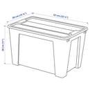 Bild 4 von SAMLA  Box mit Deckel, transparent 57x39x28 cm/45 l