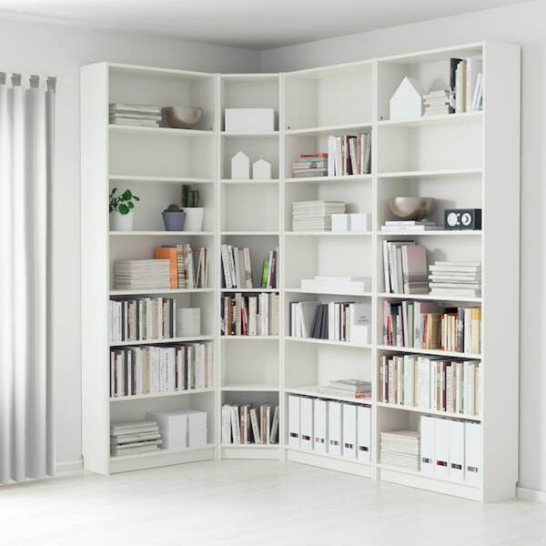 Bild 2 von BILLY  Bücherregal, weiß 215/135x28x237 cm