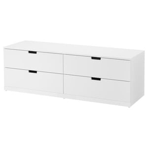 NORDLI  Kommode mit 4 Schubladen, weiß 160x54 cm