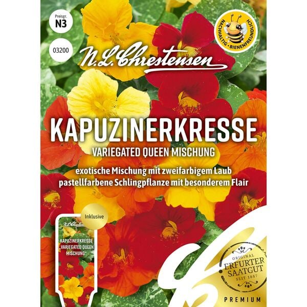 Bild 1 von Kapuzinerkresse Variegated Queen Mischung