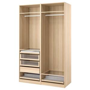 PAX  Schrankkombination, Eicheneff wlas 150x58x236 cm