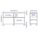 Bild 4 von BESTÅ  Aufbewkomb.+Türen/Schubladen, schwarzbraun/Lappviken/Stubbarp schwarzbraun 120x42x76 cm