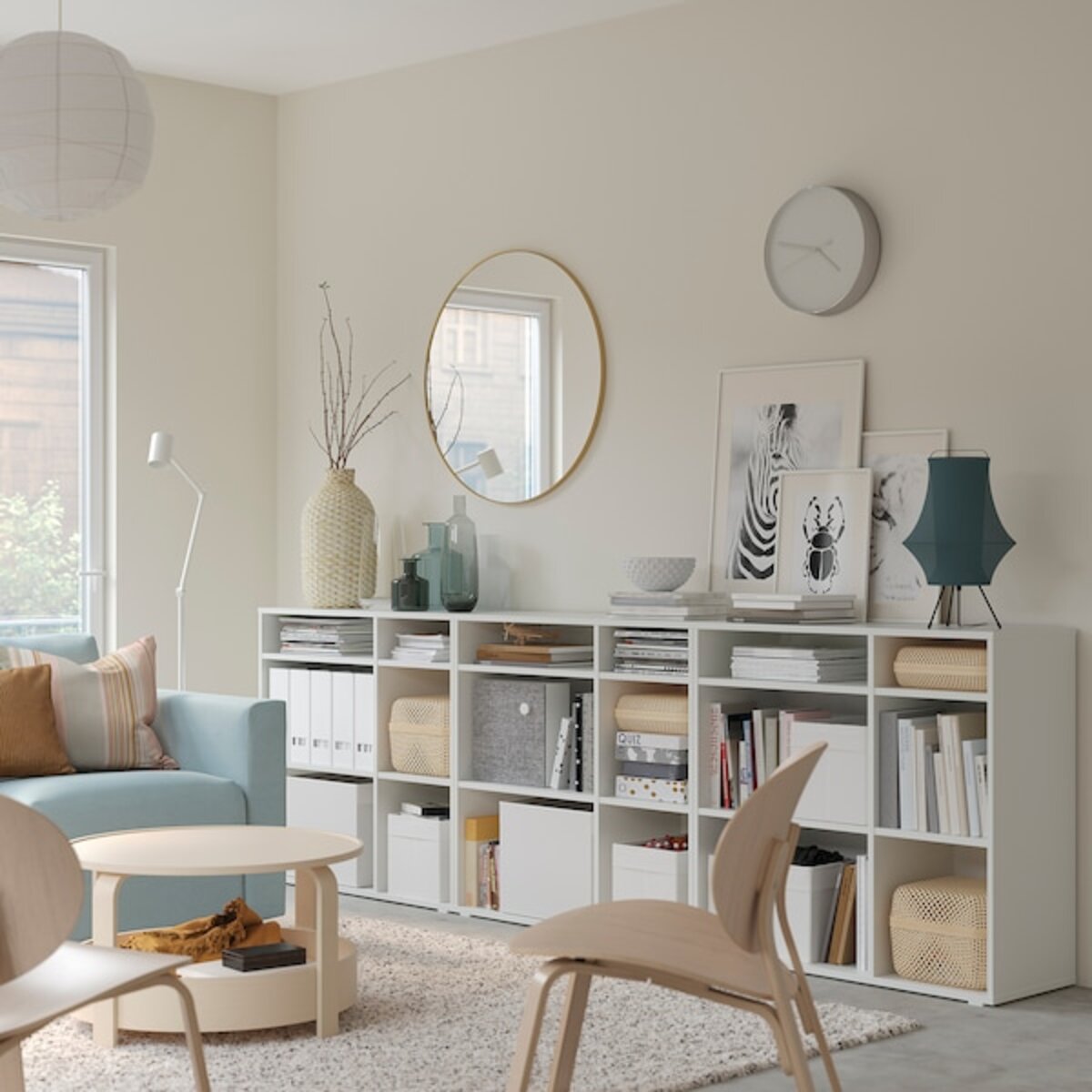 Bild 2 von VIHALS  Regalkombination, weiß 286x37x90 cm