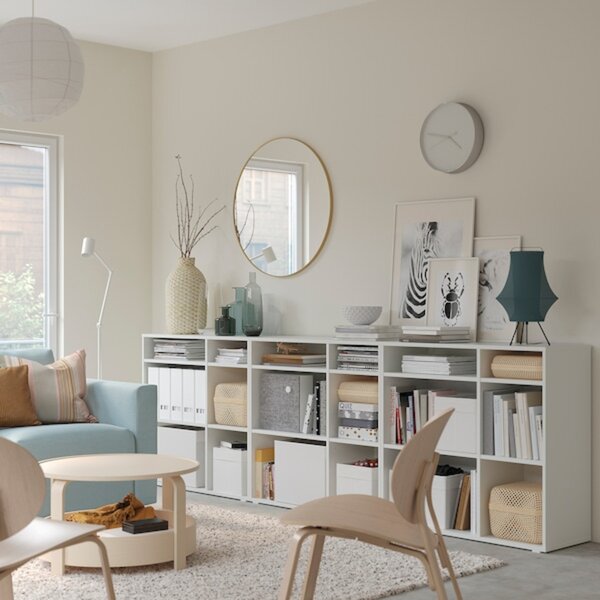 Bild 2 von VIHALS  Regalkombination, weiß 286x37x90 cm