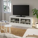 Bild 2 von HAVSTA  TV-Bank mit Sockel, weiß 160x47x62 cm