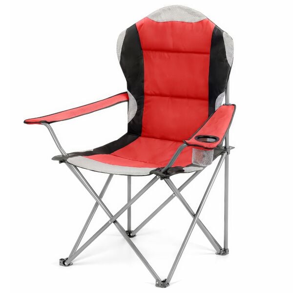 Bild 1 von Deluxe Camping- & Anglerstuhl 90 x 60 x 105 cm rot