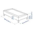 Bild 4 von ESPEVÄR  Boxspring mit Beinen, dunkelgrau 90x200 cm