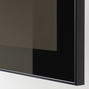 Bild 4 von BESTÅ  Aufbewahrung mit Türen, schwarzbraun/Glassvik/Stubbarp schwarz/Rauchglas 180x42x74 cm